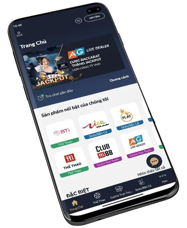 Hình ảnh tổng hợp các trò chơi đa dạng trên ứng dụng OKVIP Day, bao gồm cá cược thể thao, casino trực tuyến, và các trò slot